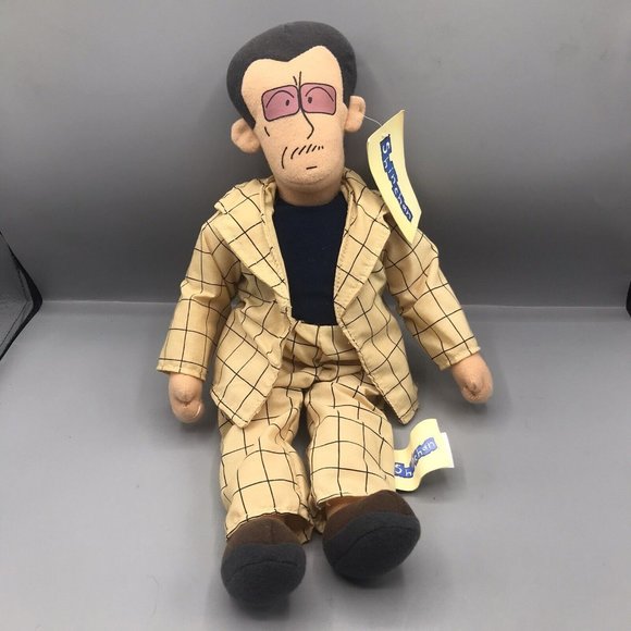 Vintage Toy Network Shin Chan Principal Ench Anime Plush Doll RARE HTF EUC - Picture 1 of 6